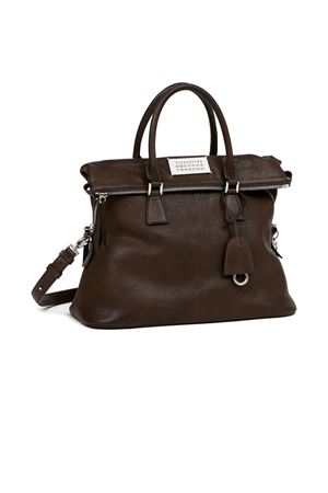 Borsa a spalla 5AC Loved to Death media in pelle marrone MAISON MARGIELA | SB1WG0074P8565T2180